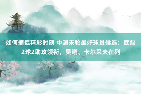 如何捕捉精彩时刻 中超末轮最好球员候选：武磊2球2助攻领衔，吴曦、卡尔采夫在列