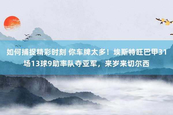 如何捕捉精彩时刻 你车牌太多！埃斯特旺巴甲31场13球9助率队夺亚军，来岁来切尔西