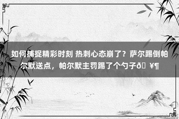 如何捕捉精彩时刻 热刺心态崩了？萨尔踢倒帕尔默送点，帕尔默主罚踢了个勺子🥶